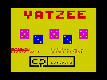 Yatzee - Screenshot - Game Title Image