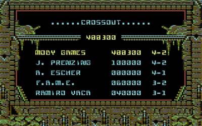 X-Out - Screenshot - High Scores Image