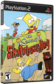 The Simpsons Skateboarding - Box - 3D Image