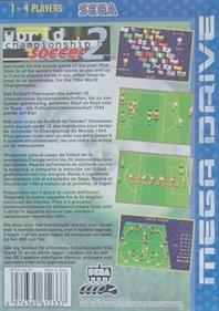 World Championship Soccer II - Box - Back Image