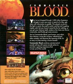 Commander Blood - Box - Back Image