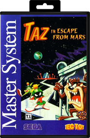 Taz in Escape from Mars - Box - Front - Reconstructed Image