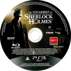 The Testament of Sherlock Holmes - Disc Image
