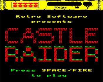Castle Raider (Retro Software) - Screenshot - Game Title Image