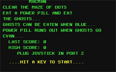 Macman - Screenshot - Game Title Image