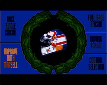 Nigel Mansell's World Championship - Screenshot - Game Select Image