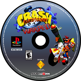 Crash Bandicoot: Warped - Fanart - Disc Image
