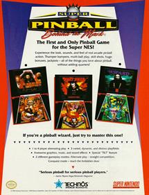 Super Pinball: Behind the Mask - Advertisement Flyer - Front Image