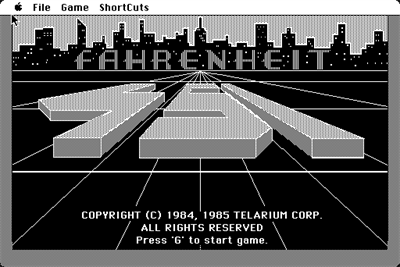 Fahrenheit 451 - Screenshot - Game Title Image