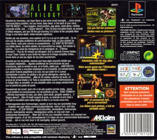 Alien Trilogy - Box - Back Image