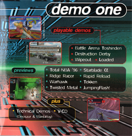 Demo One: Version 2 [SCES-00120] - Box - Front Image