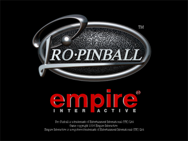 Pro Pinball - Screenshot - Game Title Image
