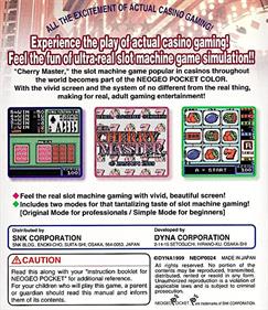 Neo Cherry Master Color - Box - Back Image