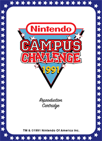 Nintendo Campus Challenge 1991 - Box - Front Image
