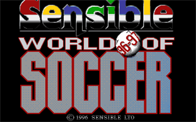 Sensible World of Soccer '96/'97 - Screenshot - Game Title Image
