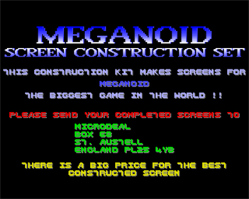 Meganoid Construction Kit - Screenshot - Game Title Image