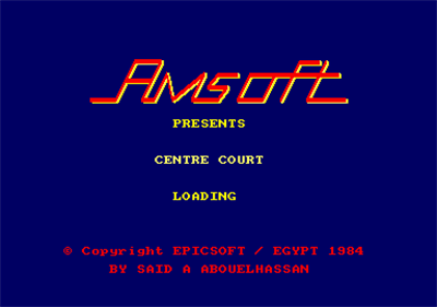 Centre Court  - Screenshot - Game Title Image