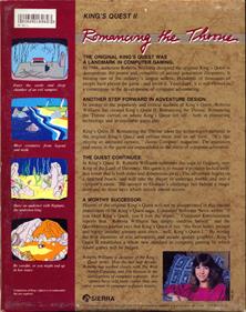 King's Quest II: Romancing The Throne - Box - Back Image