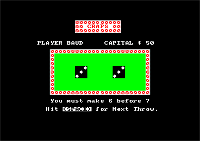 Craps - Screenshot - Gameplay Image