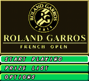 Roland Garros French Open - Screenshot - Game Title Image