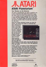 Atari Planetarium - Box - Back Image