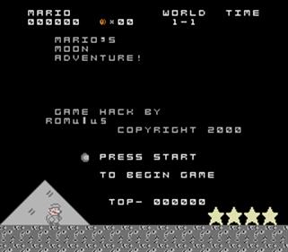 Mario's Moon Adventure - Screenshot - Game Title Image