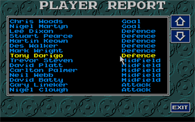 Graham Taylors Soccer Challenge - Screenshot - Gameplay Image