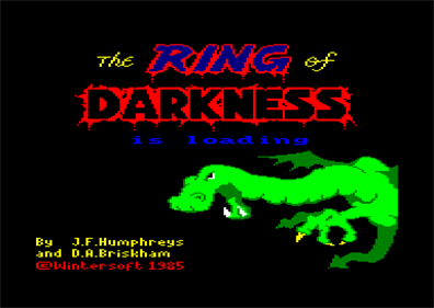The Ring of Darkness - Screenshot - Game Title Image