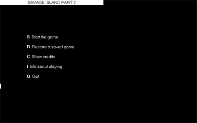 Savage Island: Part Two - Screenshot - Game Title Image