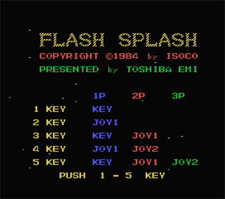 Flash Splash - Screenshot - Game Select Image