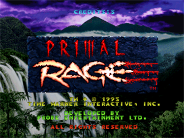 Primal Rage - Screenshot - Game Title Image