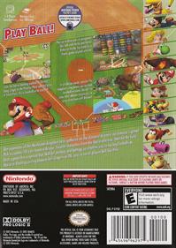 Mario Superstar Baseball - Box - Back Image