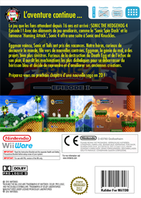 Sonic the Hedgehog 4: Episode I - Box - Back Image