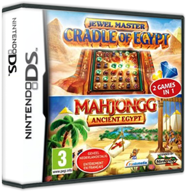 2 Games in 1: Jewel Master: Cradle of Egypt / Mahjongg: Ancient Egypt - Box - 3D Image