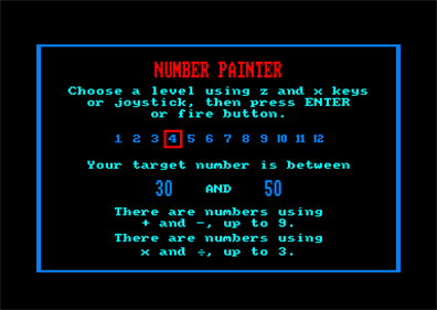 Number Painter - Screenshot - Game Select Image