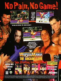 WWF WrestleMania: The Arcade Game - Advertisement Flyer - Front Image