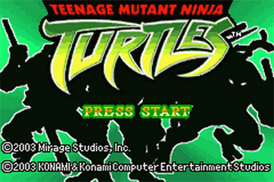 Teenage Mutant Ninja Turtles - Screenshot - Game Title Image