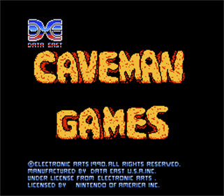 Caveman Games - Screenshot - Game Title Image