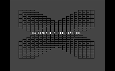 64-Dimensions Tic-Tac-Toe - Screenshot - Game Title Image