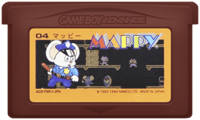 Famicom Mini: Mappy - Cart - Front Image