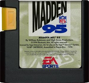 Madden NFL 95 - Cart - Front Image