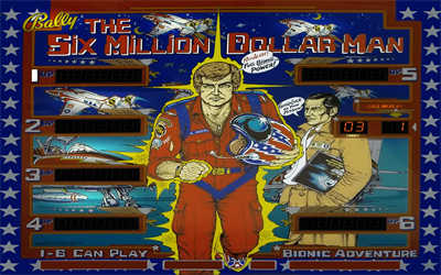 The Six Million Dollar Man - Arcade - Marquee