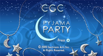 Charm Girls Club: Pajama Party - Screenshot - Game Title Image