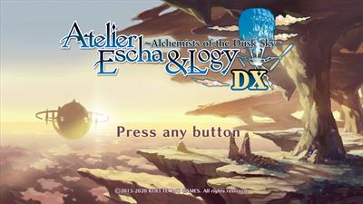 Atelier Escha & Logy: Alchemist of Dusk Sky DX - Screenshot - Game Title Image
