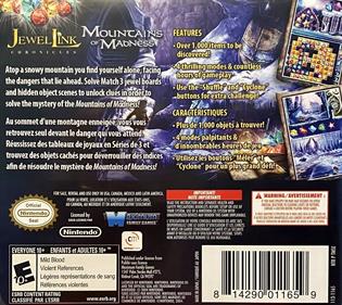 Jewel Link Chronicles: Mountains of Madness - Box - Back Image