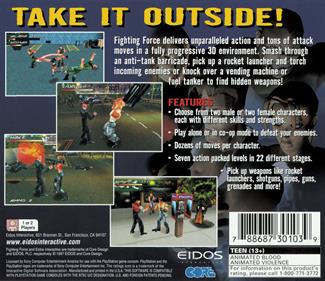 Fighting Force - Box - Back Image