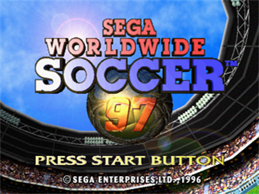 Sega Worldwide Soccer '97 - Screenshot - Game Title Image