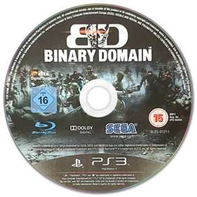Binary Domain - Disc Image