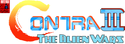 Contra 3: The Alien Wars - Clear Logo Image