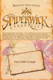 The Spiderwick Chronicles - Screenshot - Game Title Image